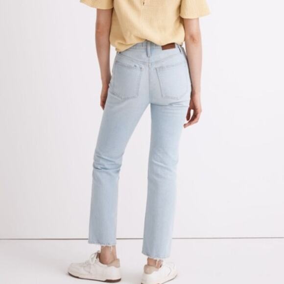 Madewell Slim Demi Boot Jeans Cropped High Rise Light Bellmeade Wash 27 - Picture 2 of 10